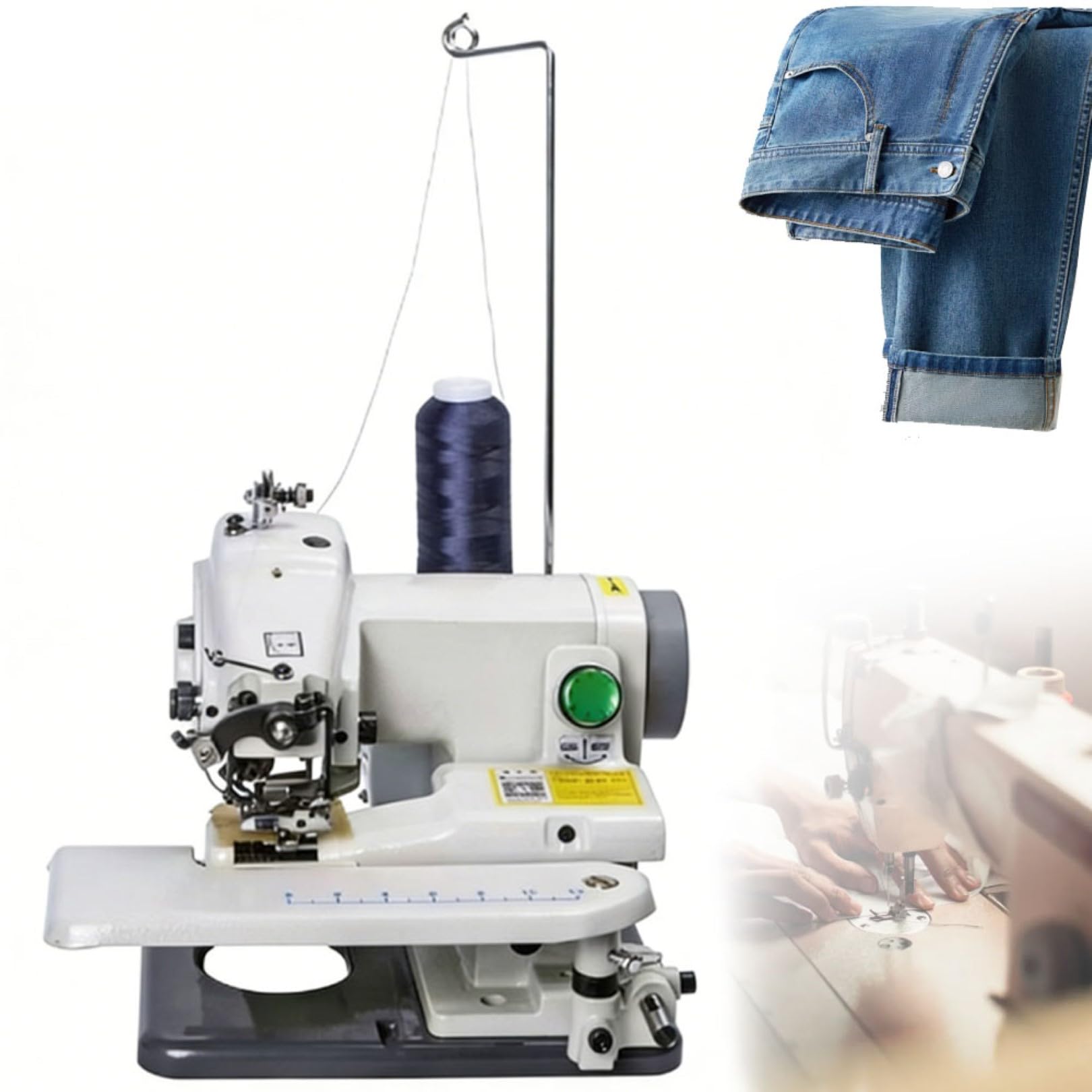 Máquina de Coser de Puntada Invisible Para Modista, Máquina de Dobladillo Portátil Para Coser y Bordar, Para Cortinas y Trajes de Sastrería