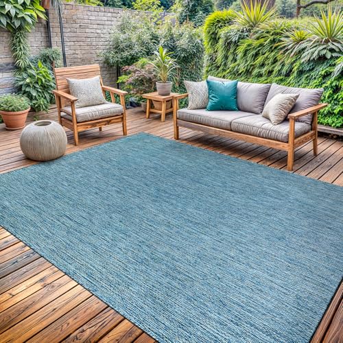 Washable Indoor Outdoor Rug 9x12 Weather Resistant Area Rugs Modern