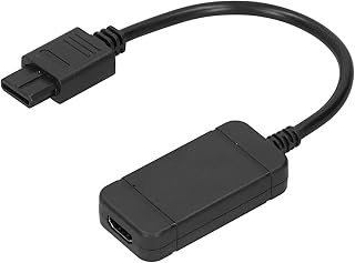 Limouyin Video Game Adapters, Portable and Durable Plug and Play Game Console 720P Video Adapter Cable Controller Video Signal to HD Converter Cable for NGC/N64 HDMI/SNES/SFC