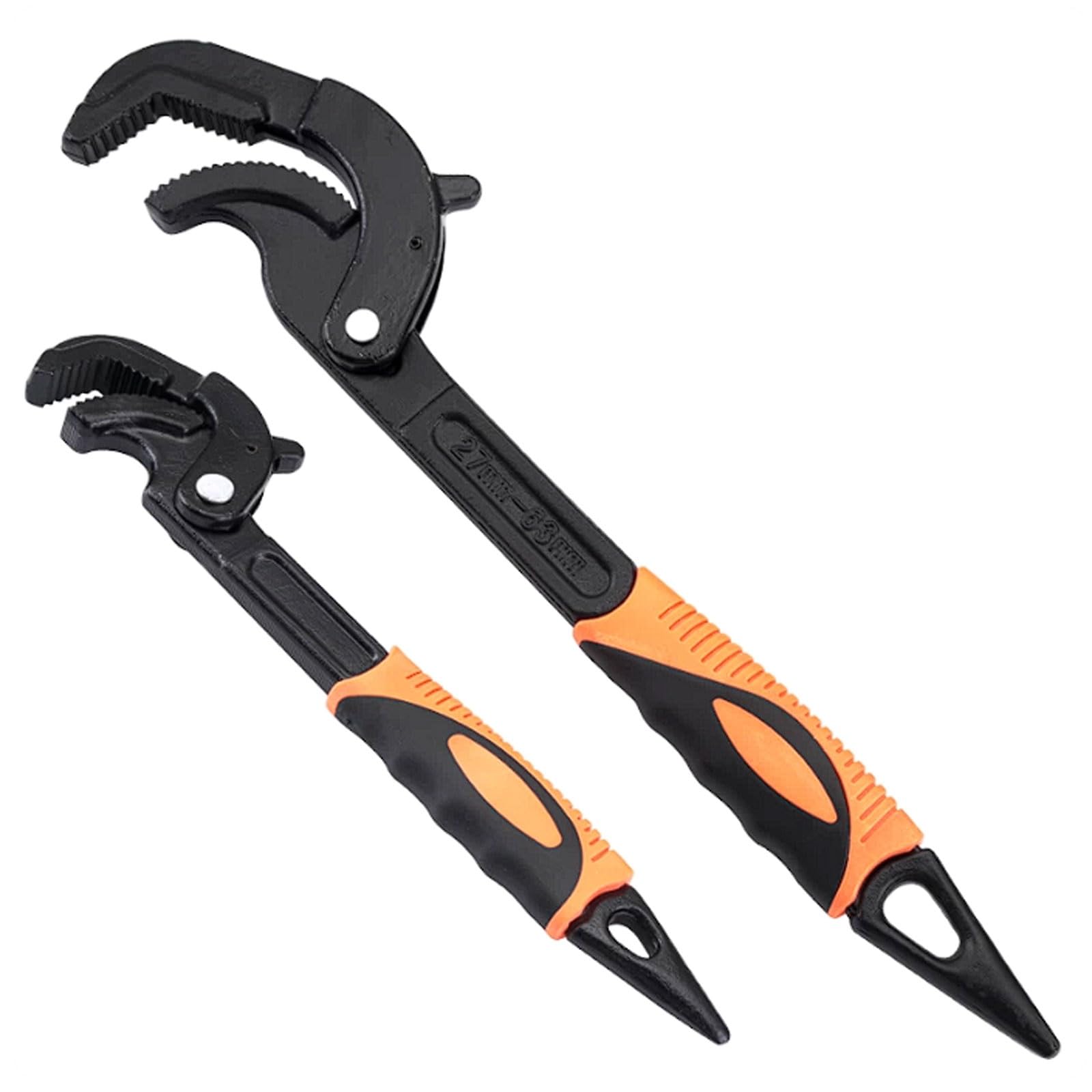 Set di Chiavi Regolabili Multiuso, Chiave per Tubi a Forchetta Autobloccante, Kit a Rilascio Rapido, Grande e Piccolo