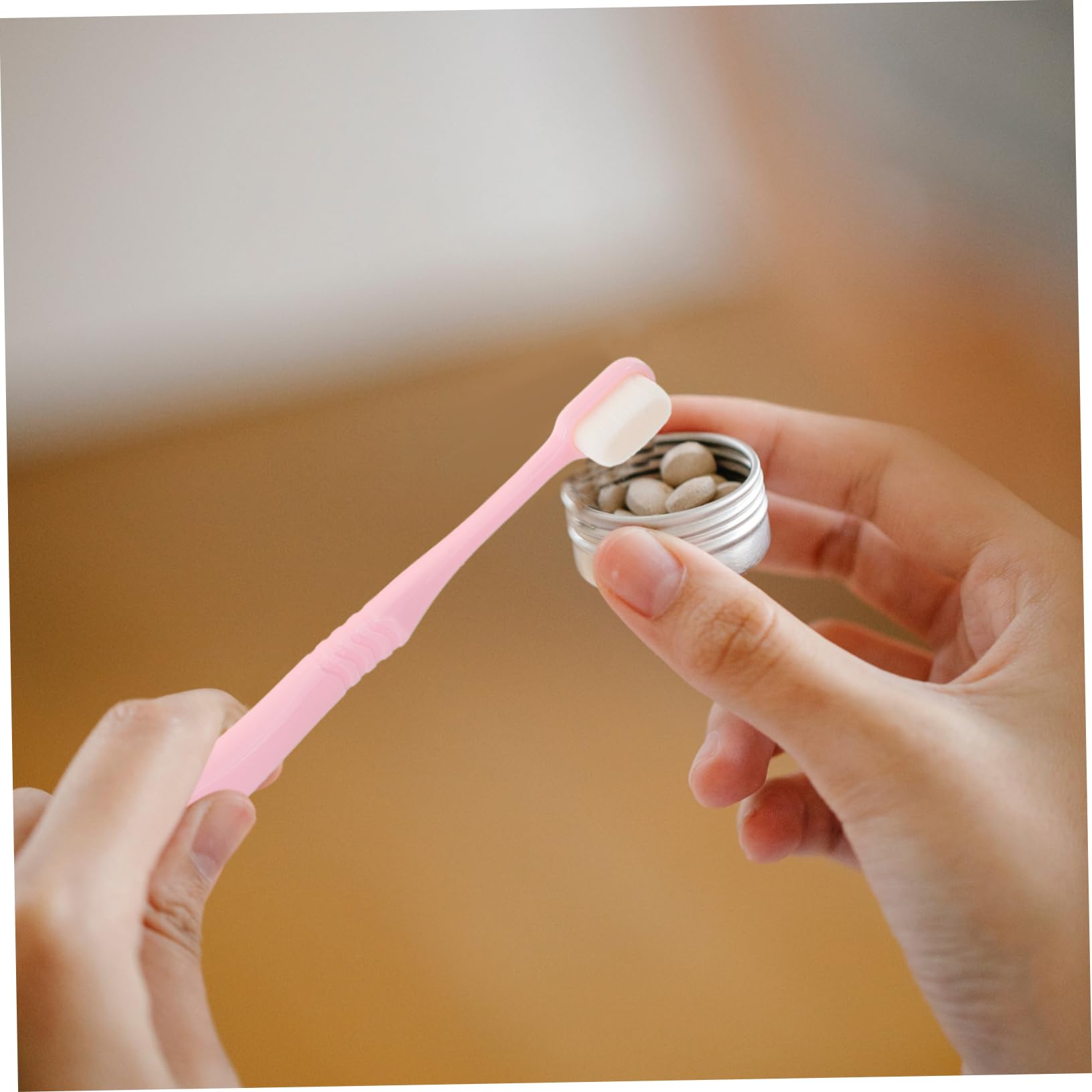 SHERCHPRY 3 Set Spazzolino Morbido Adulti Sensibile Setola Adulto Naturale Forma Spazzolino Denti Gomma Extra Morbido Extra Morbido Per Gengive Sensibili Pp 2 Pezzi * 3