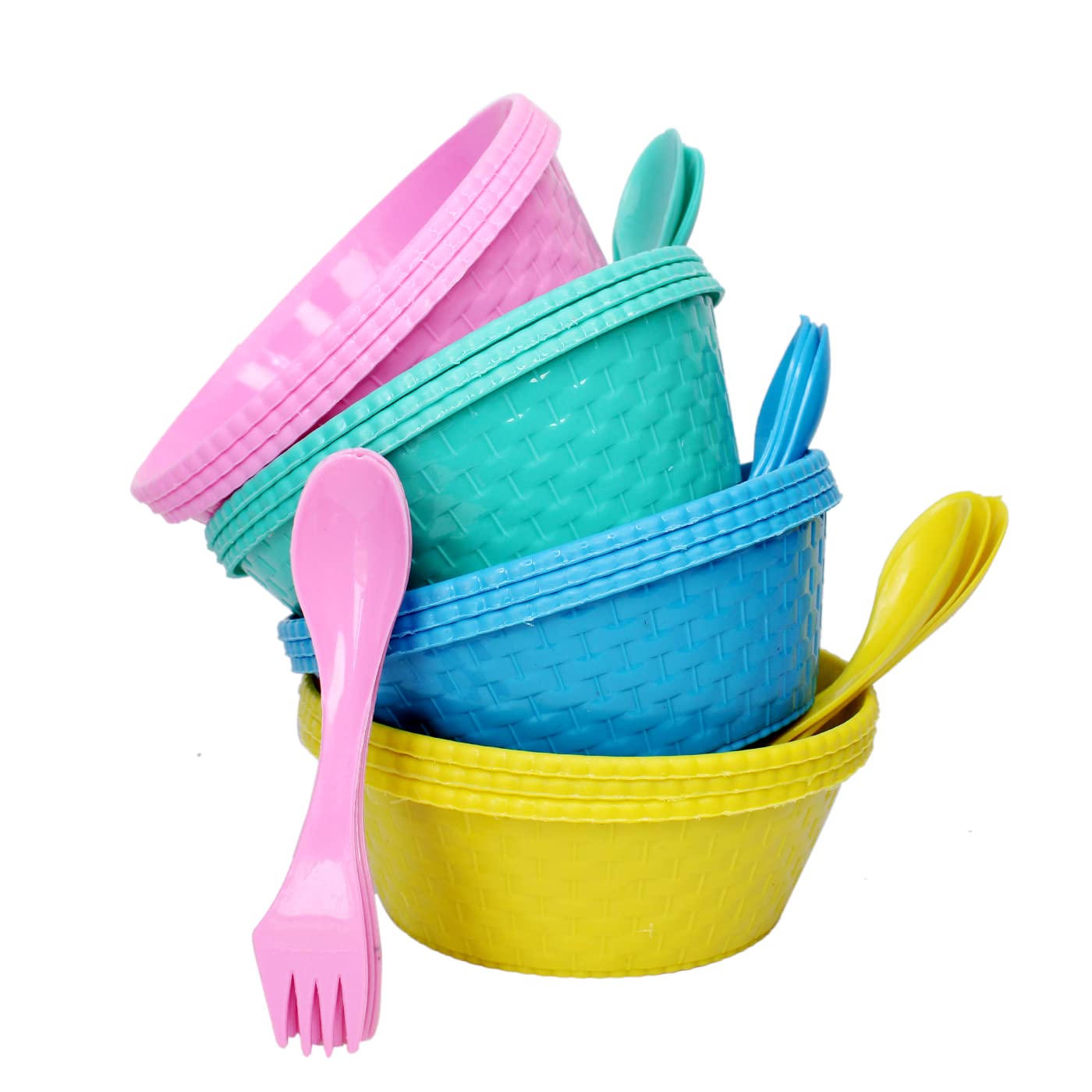 GLAN Kanjak Poojan Gift Items for Navratri Special for Boys and Girls Multicolour Pack of 1 (Bowl with Spoon (Set of 12Pcs))-picture-22
