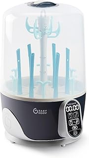 Babymoov Turbo Pure 2-in-1 Sterilisator und Flaschentrockner für Babyflaschen, 6 Flaschen Kapazität, Multifunktional für Babyzubehör