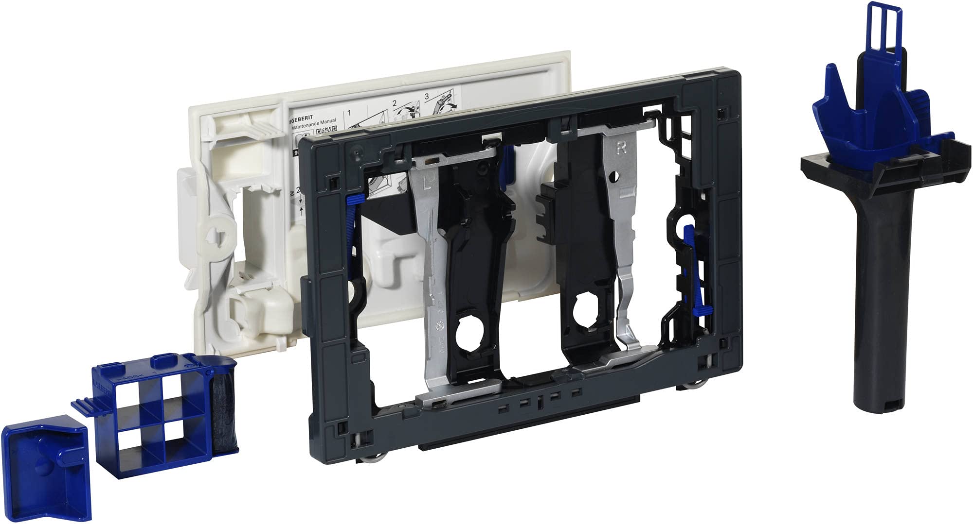 - Accessori per piastre di scarico - Cassetto per stick di pulizia Geberit DuoFresh, per serbatoio da incasso Sigma 8 cm, grigio antracite - Geberit
