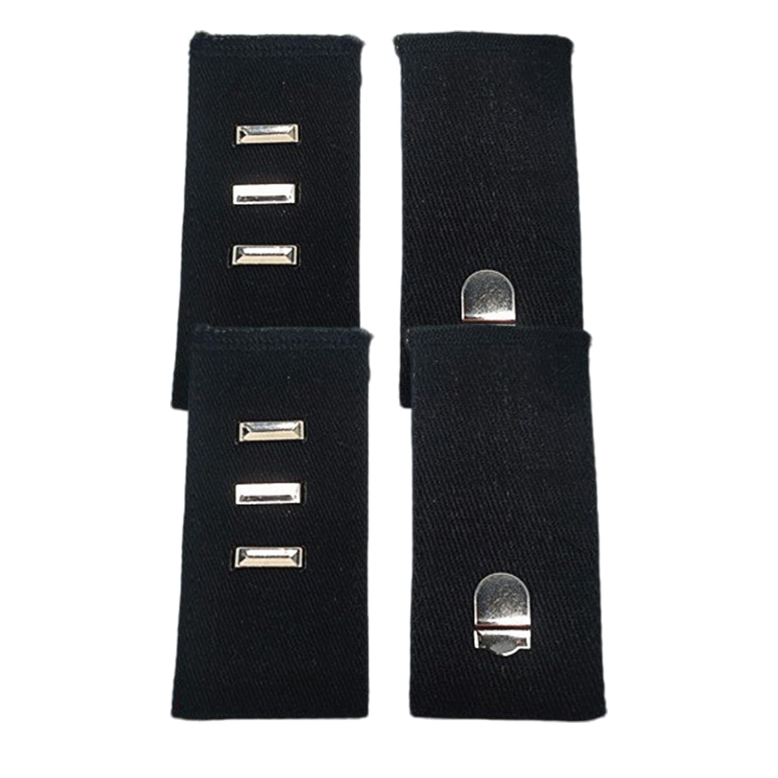ShiningUU Waist Extender for Trousers 4-Pack Black Metal Hook Adjustable Waistband Extender for Men & Women | Suitable for Pants, Jeans, Skirts, Trousers
