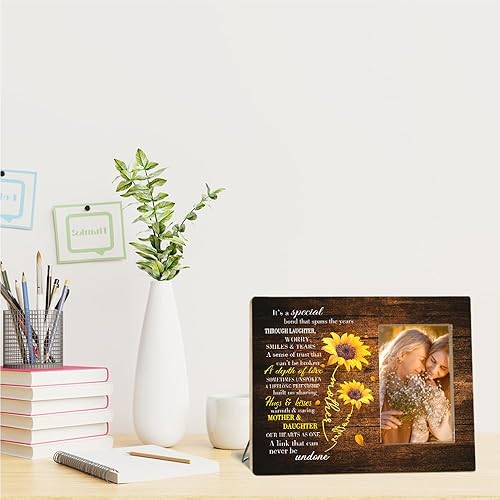 Vista 12 de OTINGQD Marco de fotos para tía, regalos de tía para cumpleaños, Navidad, día de la madre, marco de fotos de tía I'm So Grateful For All That You