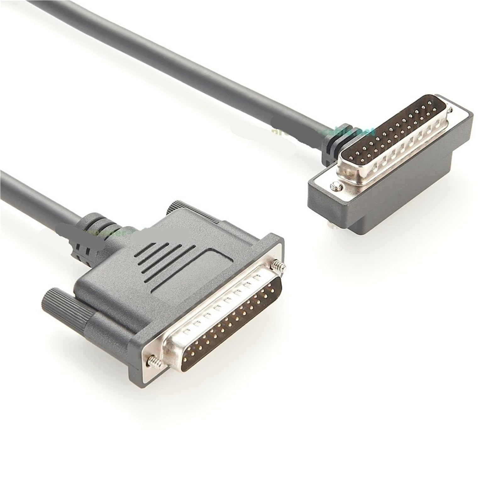 Cavo connettore DB25 ad angolo retto a basso profilo Slim D-Sub 25 pin DB25 maschio a maschio, cavo seriale ad angolo verso il basso (5 m)