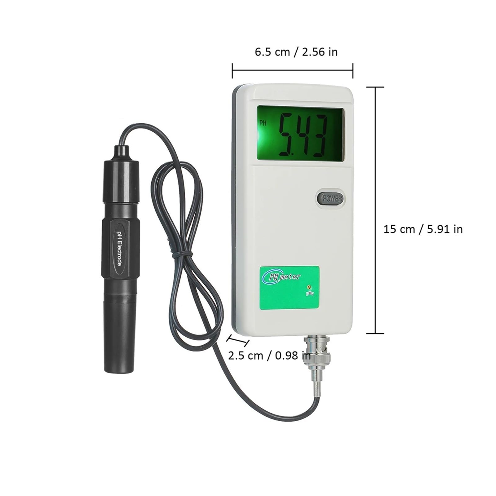 Testeur de qualité de l'eau Testeur de pH numérique Haute précision avec écran rétroéclairé, testeur de qualité de l'eau