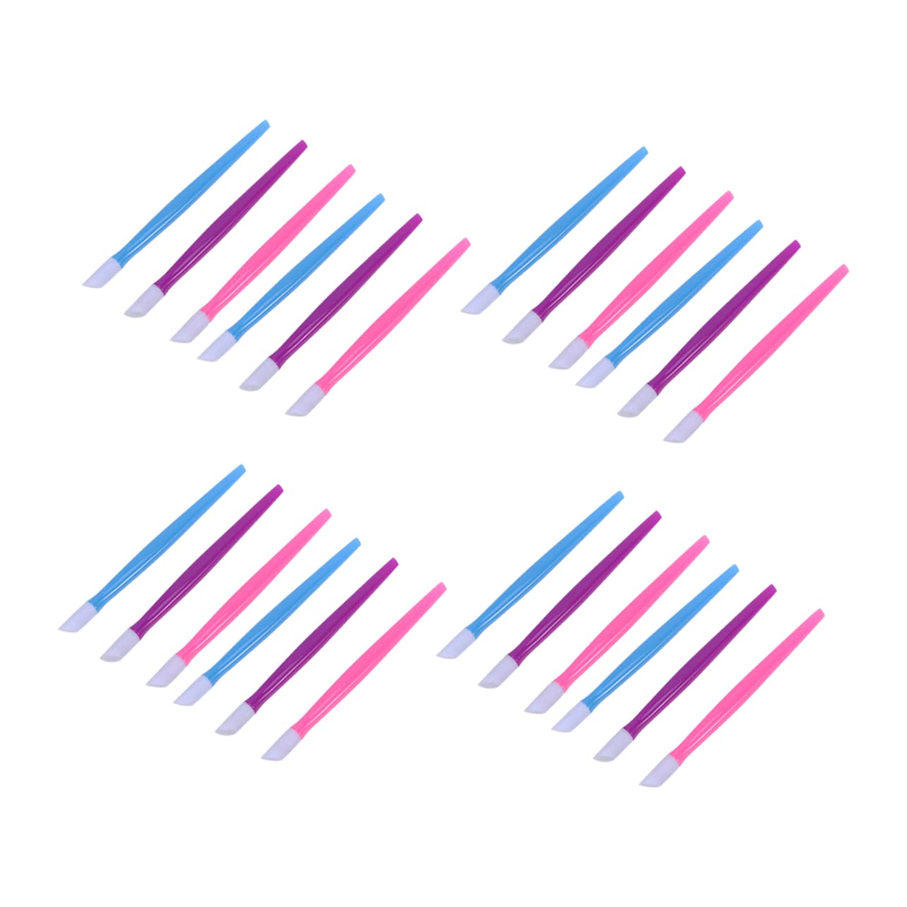 Outanaya 108Pcs Nail Art Cleaning Sticks Plastic Pressing Rods for Dead Skin Removal Manicure Tool for Nail and Beginners Efficient Nail Care Accessories