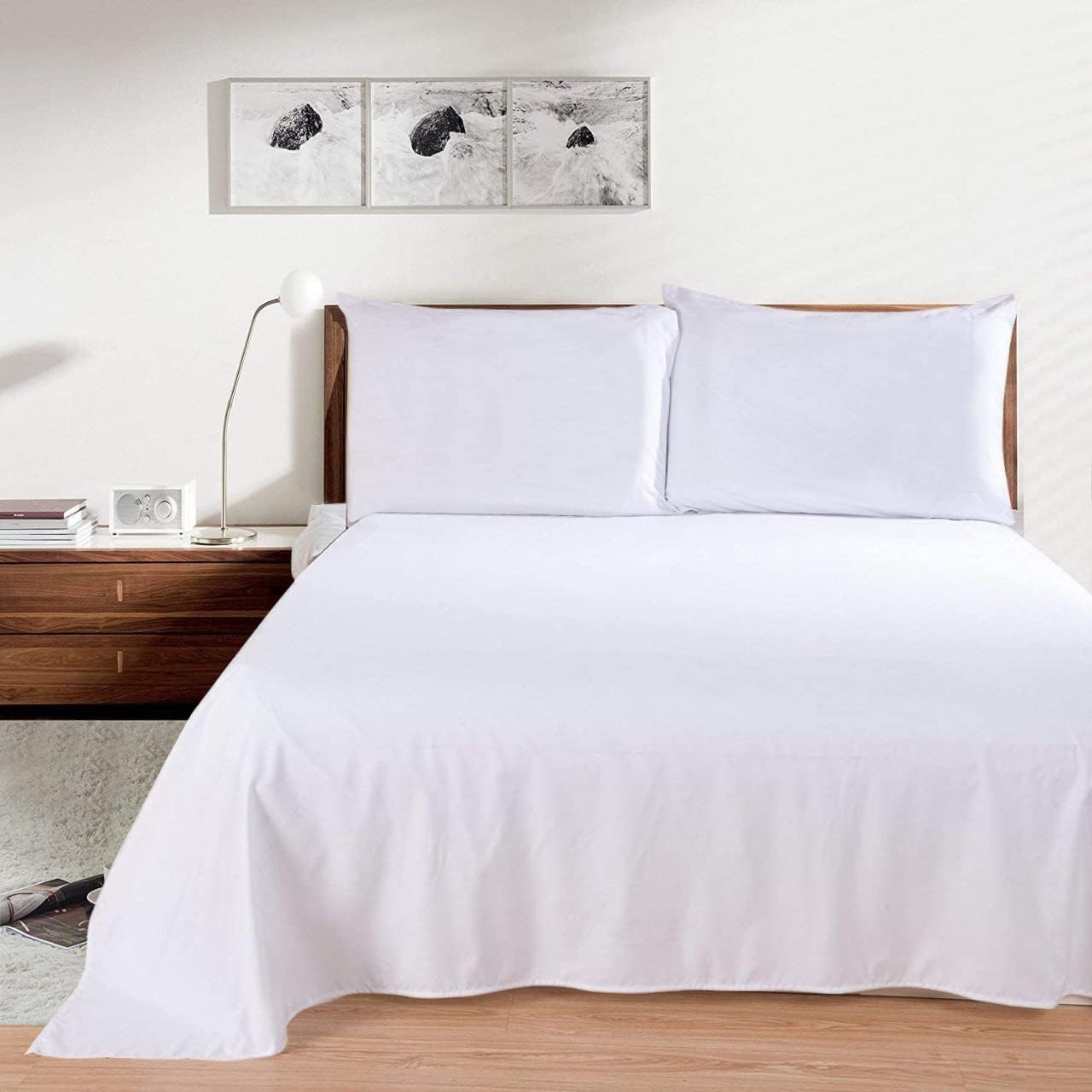 Homes-Linen Flannelette Fitted Sheet Super King Red