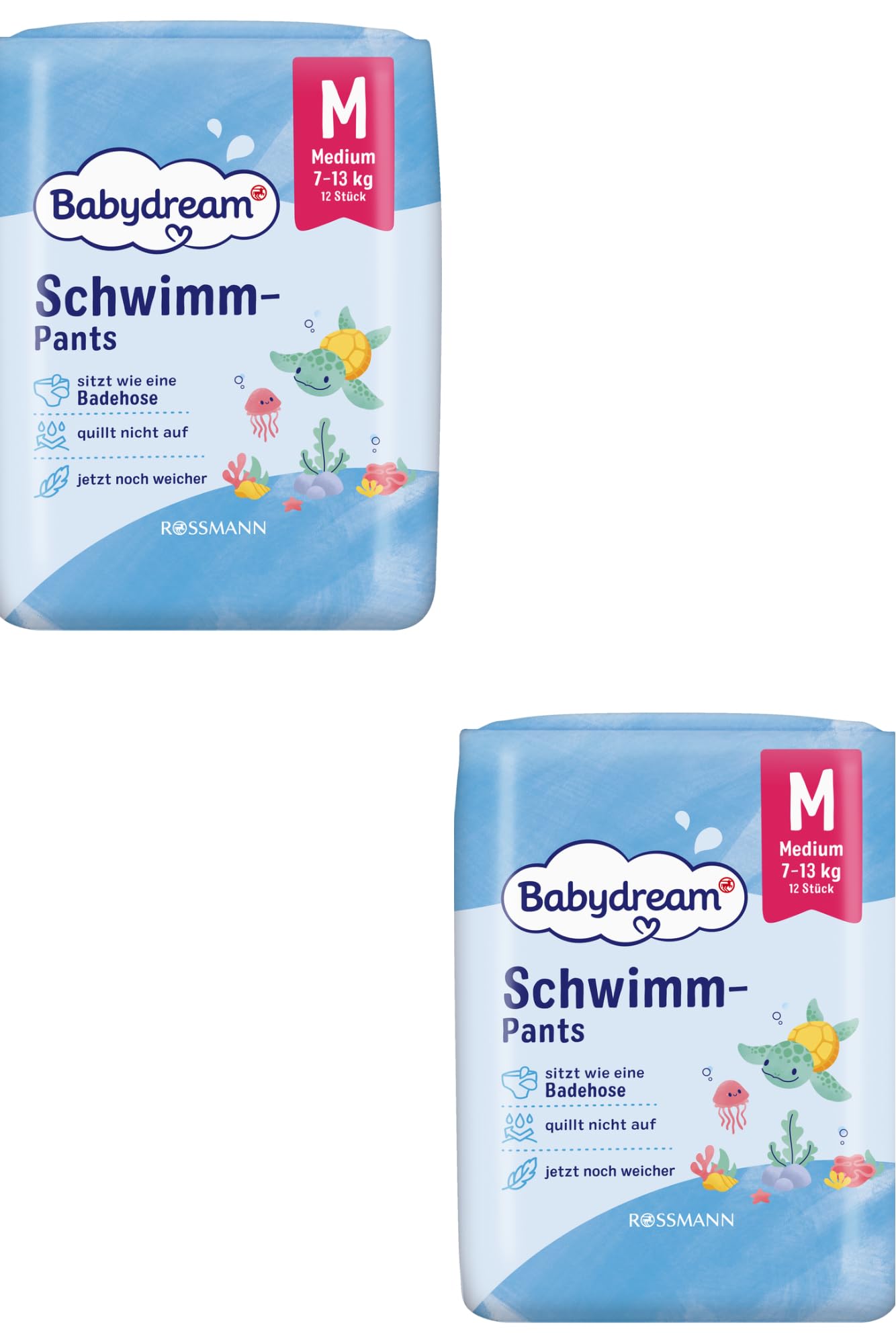 Babaydream Schwimmwindeln, Medium 9-15 kg, 24 Stück,
