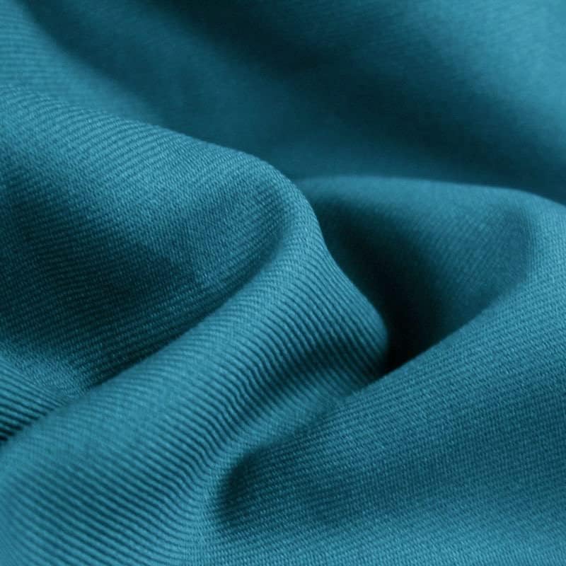 Delaney Teal Polyester Gabardine Fabric by The Yard for Suits, Overcoats, Trousers/Slacks, Uniforms - 10056