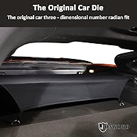 Vista 3 de Cubierta de carga para maletero de automóvil compatible con Chevrolet Corvette C7 2014-2019, protección retráctil de seguridad para maletero