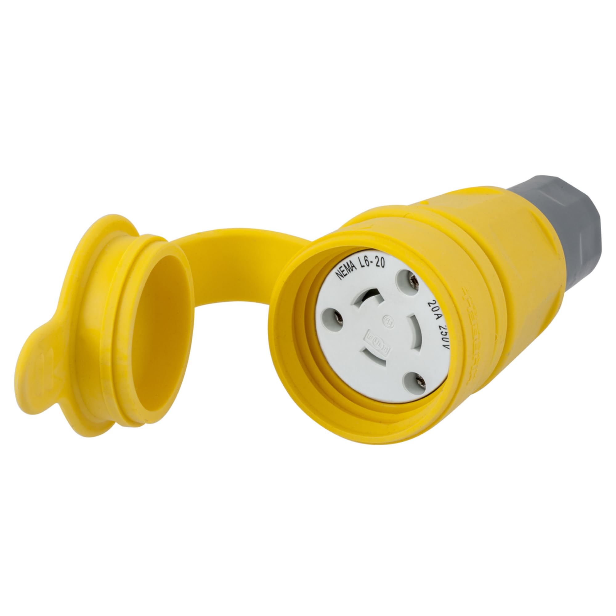 Watertight Devices, Twist-Lock Connector, 20A, 250V, 2 Pole, 3