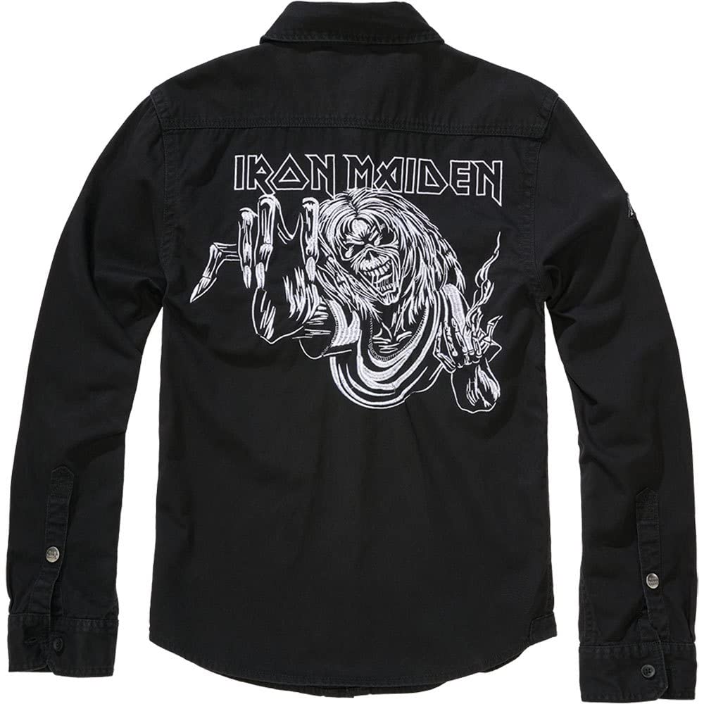 Brandit Herren Iron Maiden Vintage Shirt Long Sleeve Eddy Hemd (1er Pack)