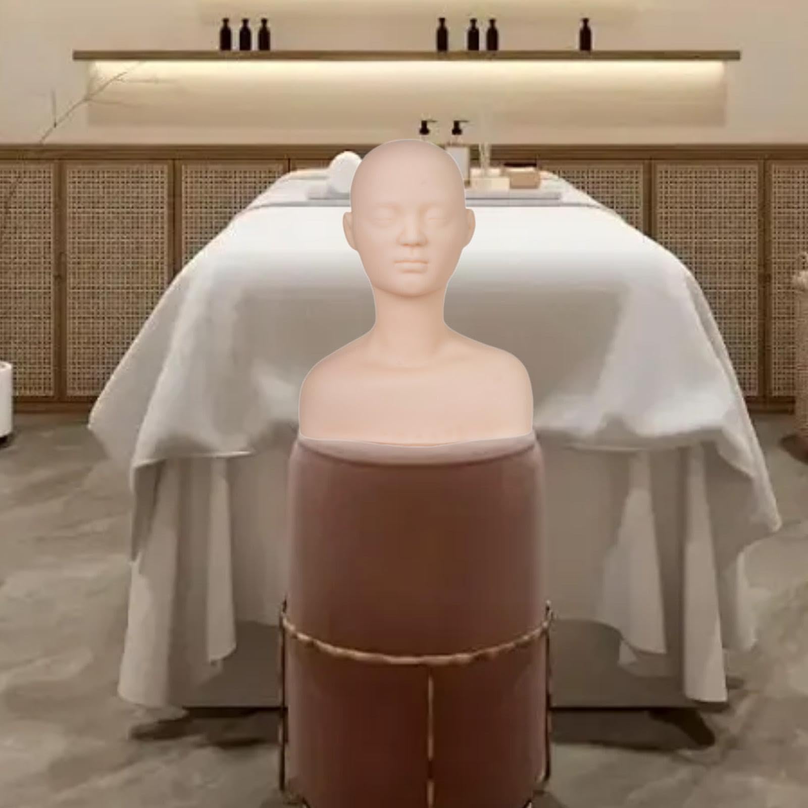 Amazon | トレーニングマネキン フレキシブル 美容練習用 ヘッド
