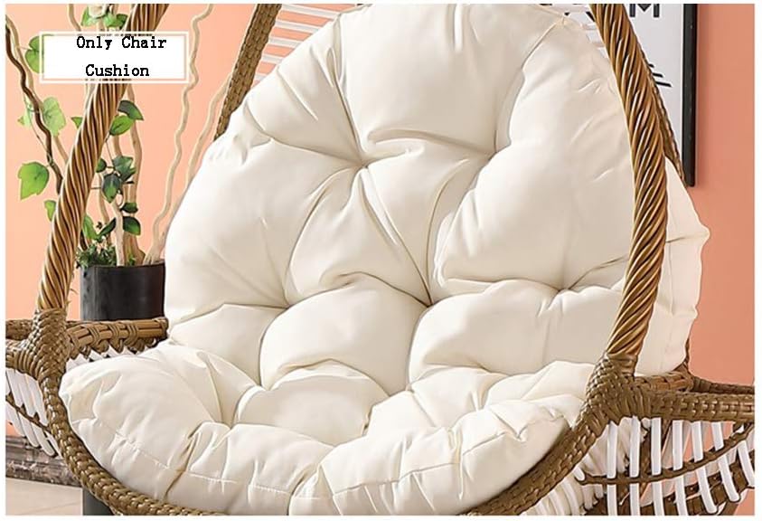 Hanging Egg Hammock Chair Cushions without Stand,Swing Seat Cushion Thick Nest Hanging Chair Back Pillow(excluding the basket)