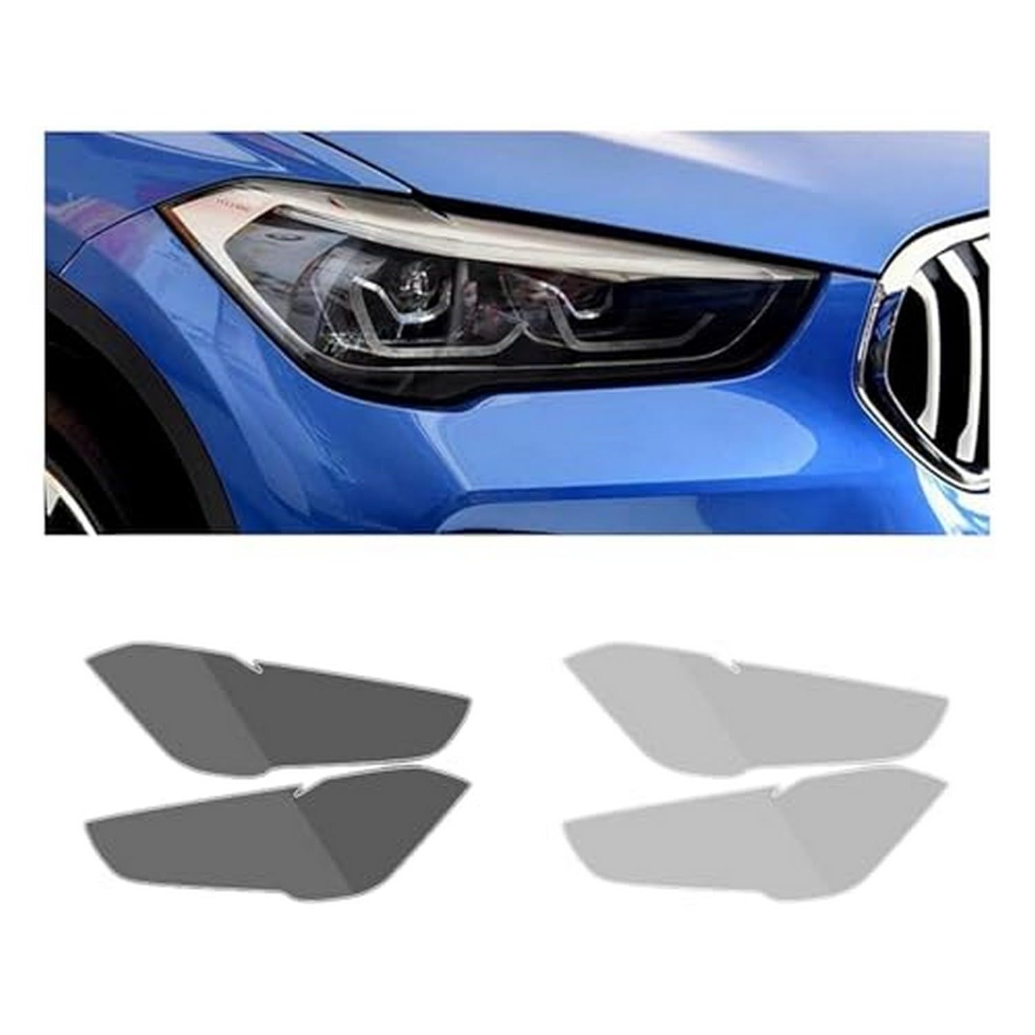 Film protection phare BMW X1 F48 2015-2020 en vinyle TPU transparent