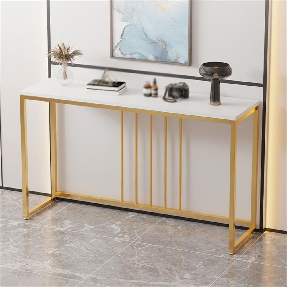 Genérico Consola Estrecha para recibidor y Entrada: Elegante Estante de Almacenamiento para Salones pequeños, decoración Moderna para el hogar, solución de mobiliario Que Ahorra Espacio.