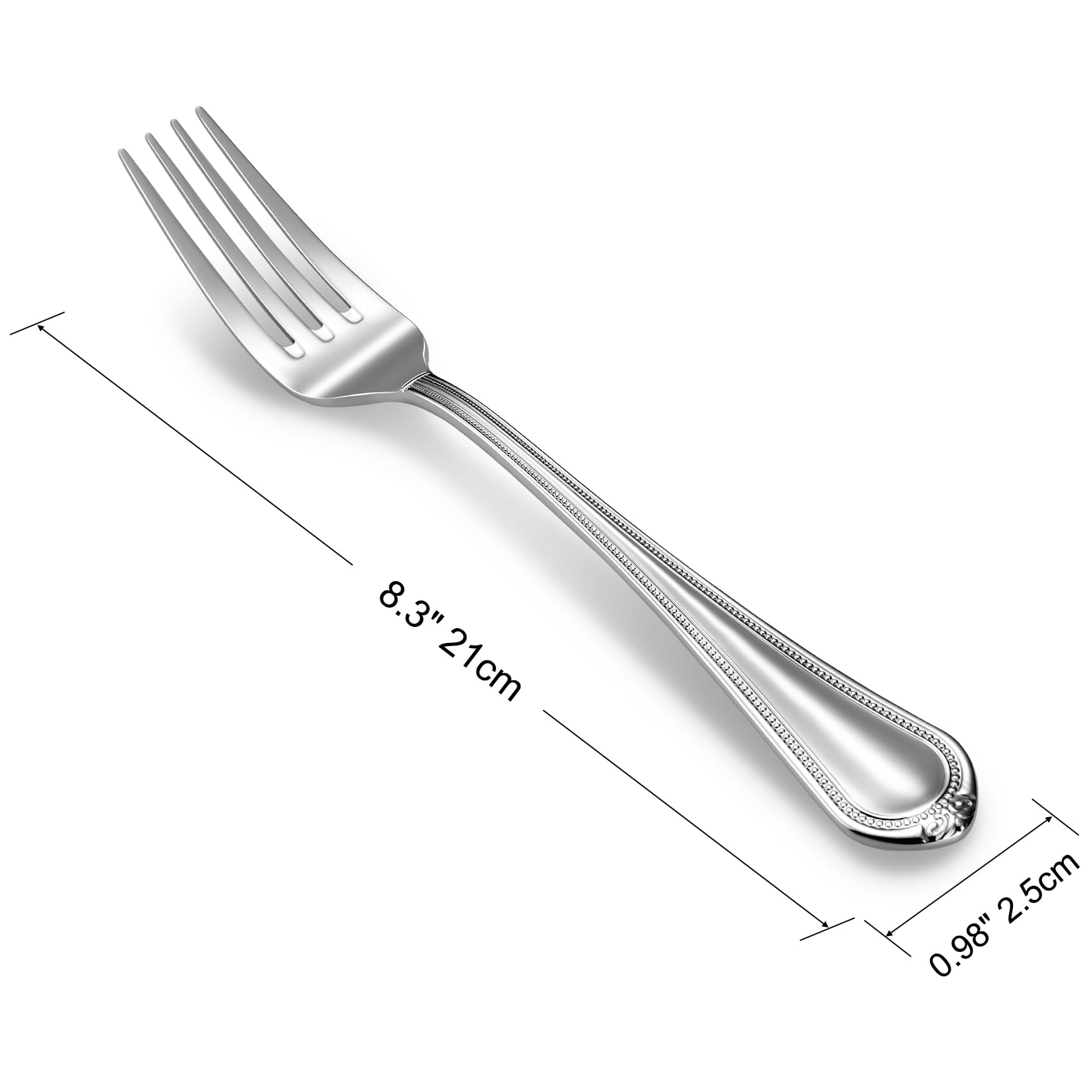 Amazon.com: KEAWELL Pearl Edge 4-Piece Premium Fork Set, 18/10