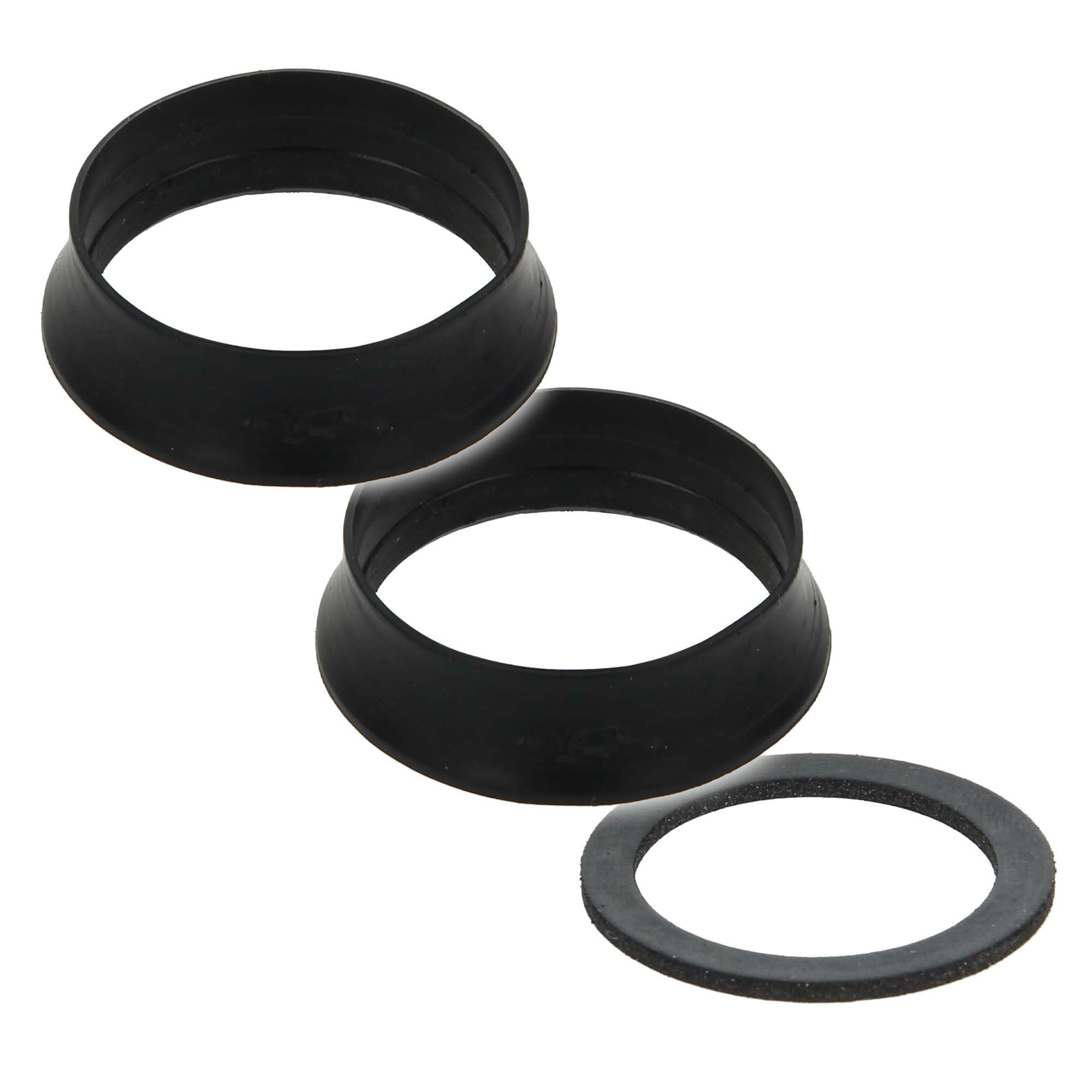 tecuro Gasket Set for Washbasin Siphons - 1 x Flat Seal 1 1/4 - NW 32 and 2 x Wedge Seal NW 32