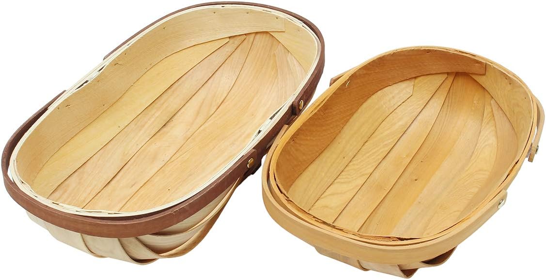 GGGarden AU S/L Wooden Sussex Trug Garden Trugs Food Fruit Vegetables Hand Made Baskets Storage - L