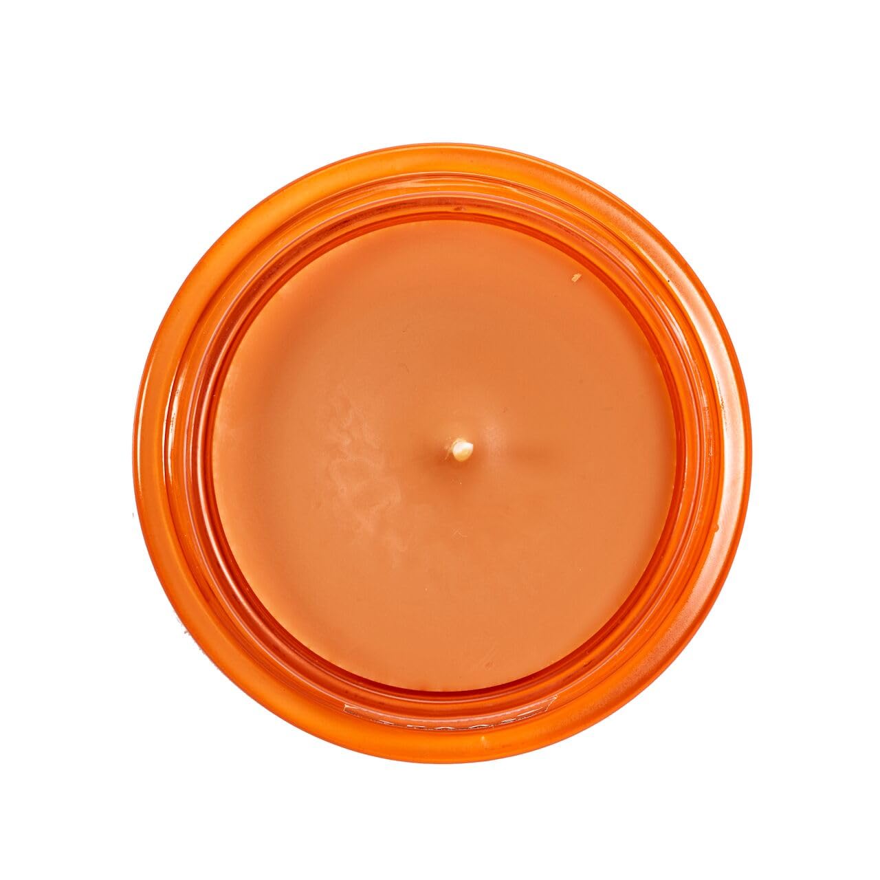 Duftkerze im Glas 6er-Set - Kerze, Advent, Hochzeit, Raumduft - Kein Ruß - Brenndauer: 15 Std. - viele Duftaromen – 9,2 x 4,8 cm (Orange - Duft: Exotische Früchte)