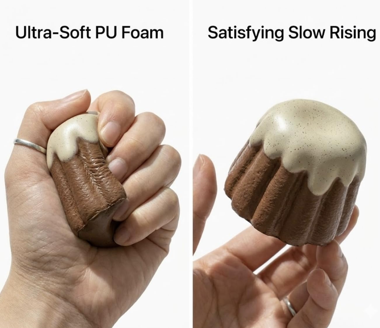 3pcsChocolate Slow Rising Squishy,Food Ultra Soft Foam Stress Relief Prop,Desktop Fidget Toy, Food Squishies for Anxiety Relief,Stress Relief Toys for Adults Party Favors Gifts (Multiple )