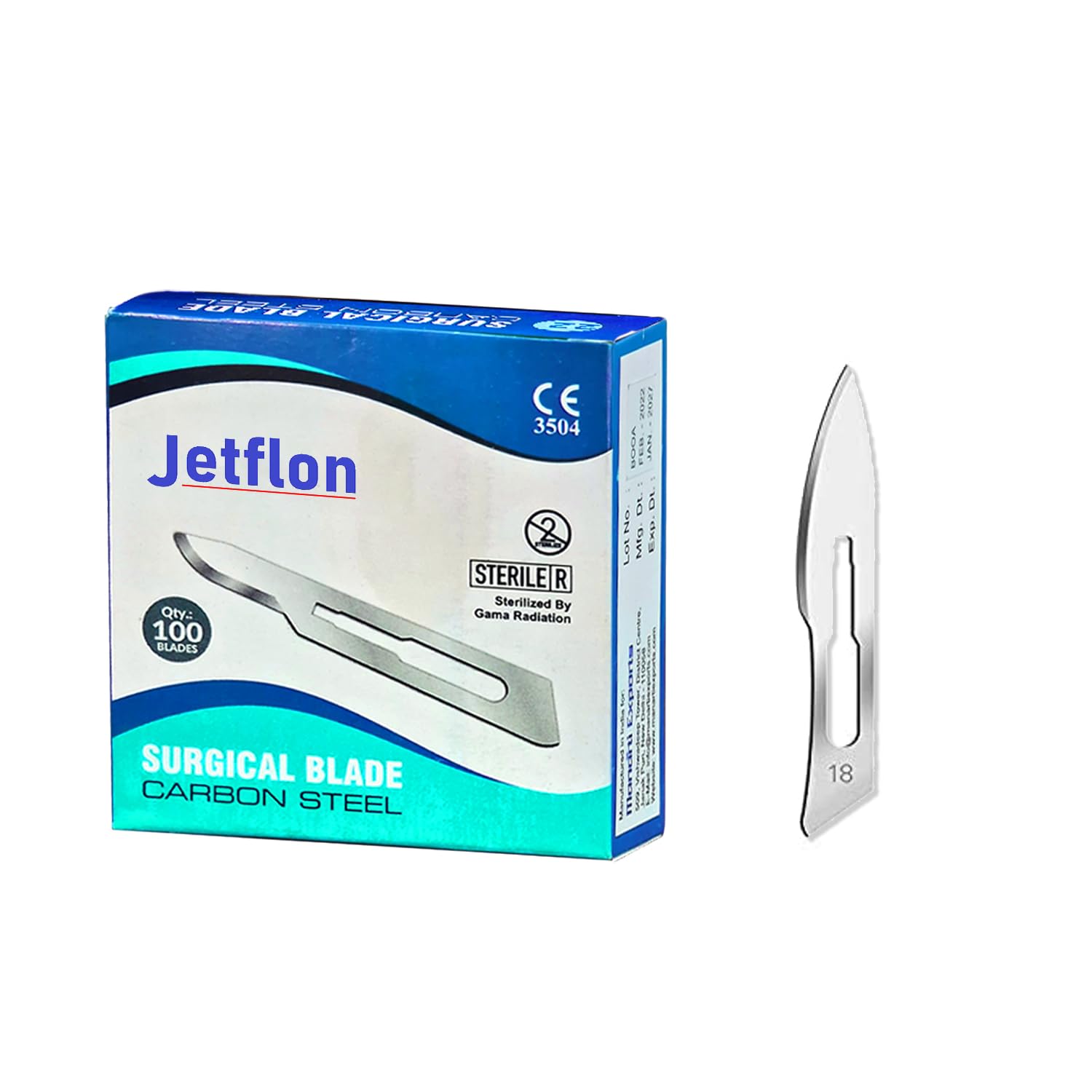 See full amazon price history chart for Jetflon Carbon Steel Sterile Surgical Blade No. 18 Suitable for Dermaplaning, Medical/Surgical Instruments, Industrial, Art & Craft Jetflon Carbon Steel Sterile Surgical Blade No. 18 Suitable for Dermaplaning, Medical/Surgical Instruments, Industrial, Art & Craft (B0BWTVG2KR) Amazon Price History, Amazon Price Tracker