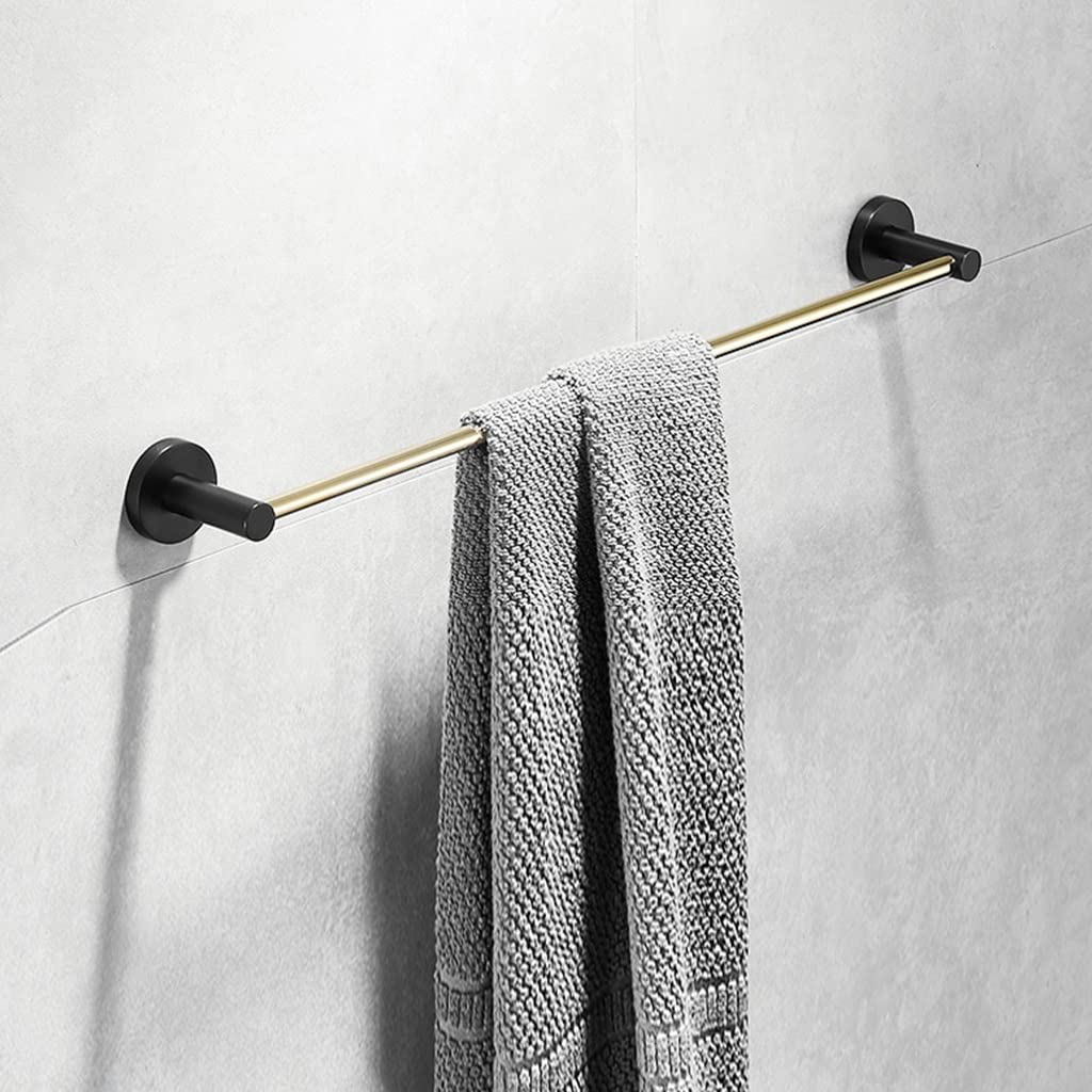 Porte-serviettes en or noir fixe pour en finir avec le linge humide