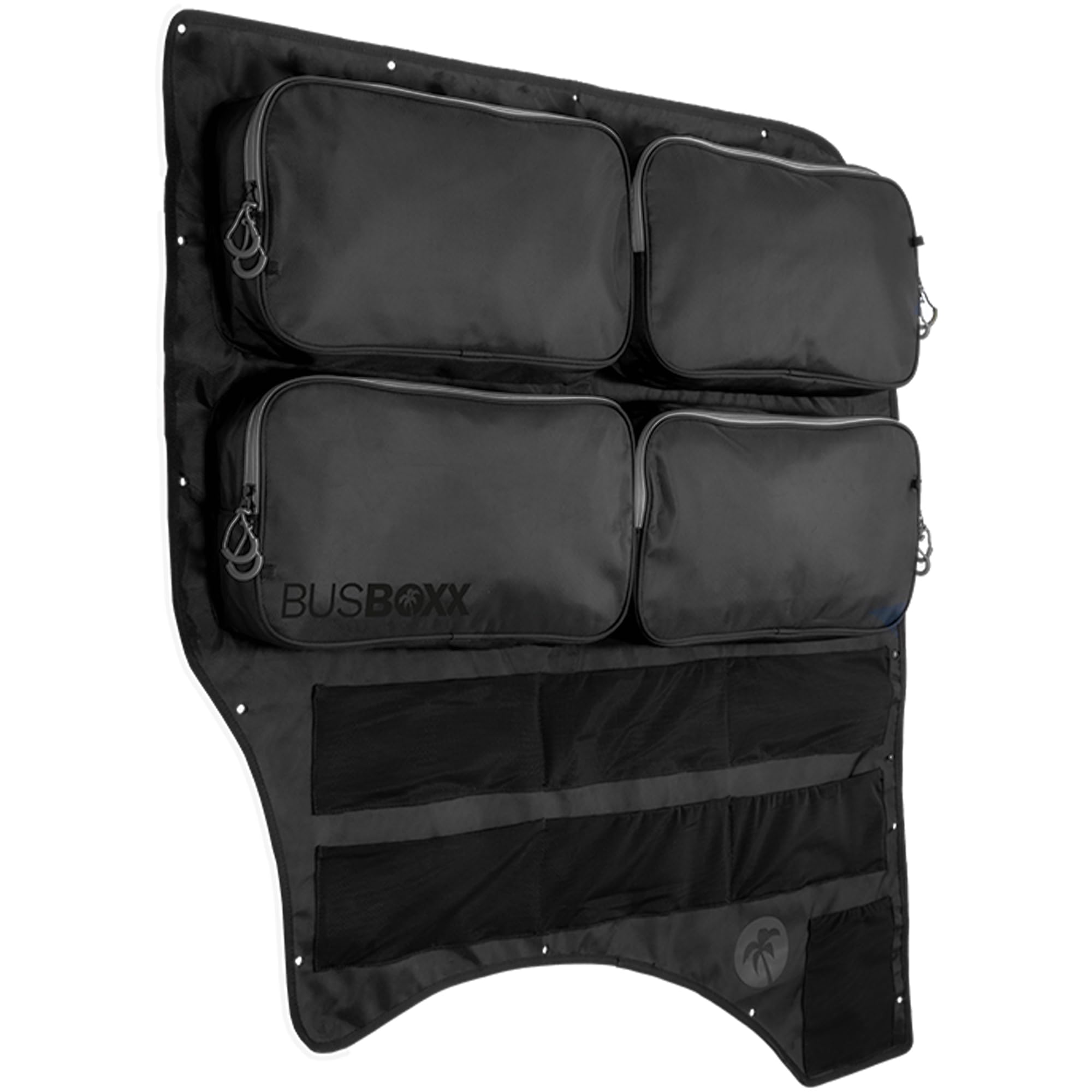 Bus-Boxx Organiser Bag utilitywallBOXX - Pockets and Net Rows, Storage Space and Trim for VW T5, T6, T6.1 Transporter (Large Passenger Side)