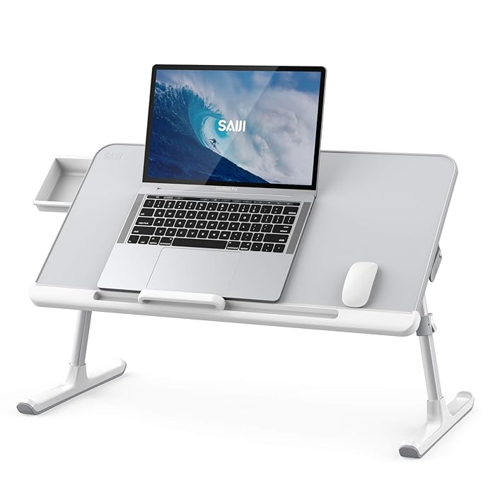 Buy Laptop Bed Tray Table, SAIJI Adjustable Laptop Bed Stand, Portable