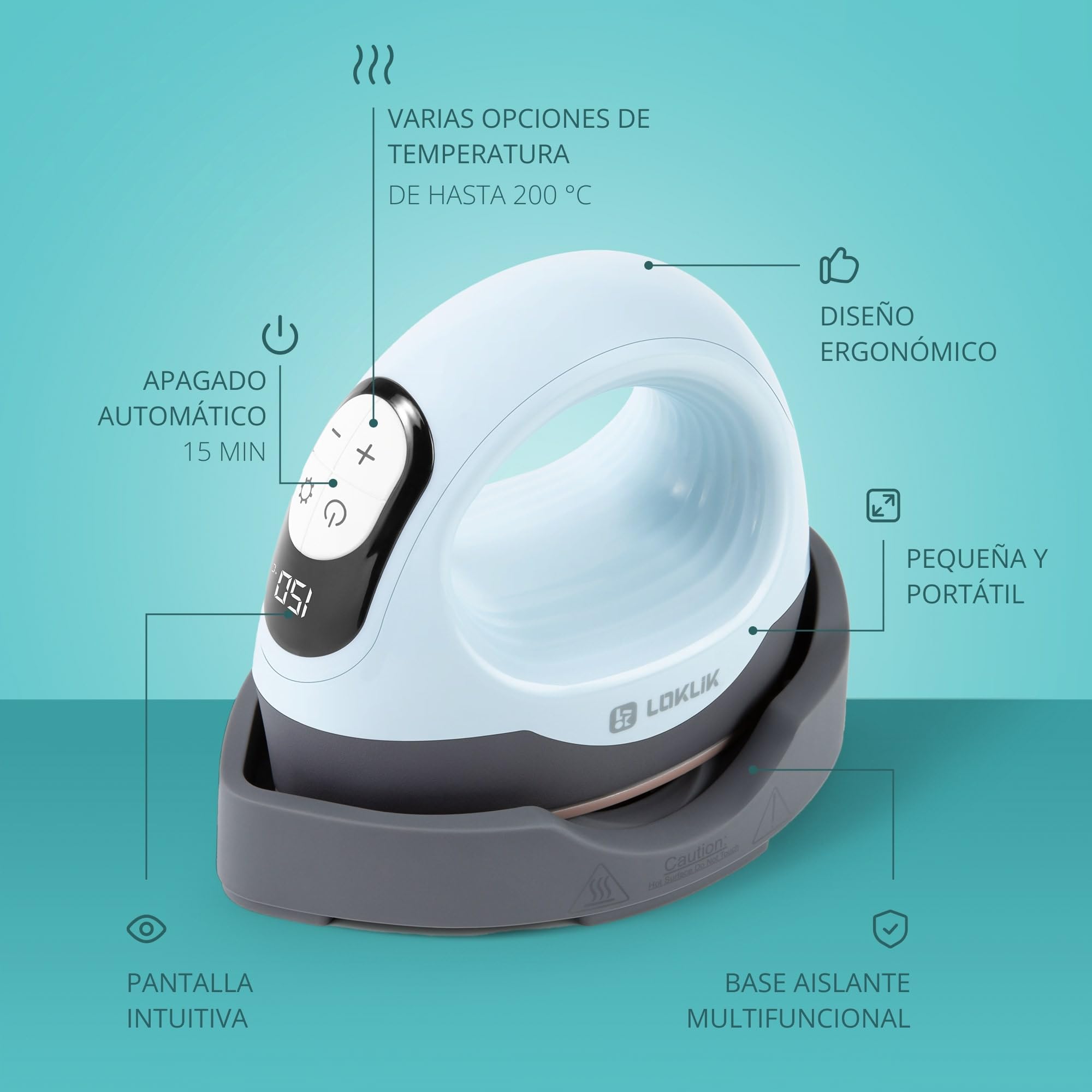 LOKLiK Design Bundle: Lanza Tu Marca con la Mini Prensa Térmica y la Máquina de Corte iCraft. Personaliza Telas, Objetos y Textiles como Camisetas, Bolsos, Tazas y Suéteres