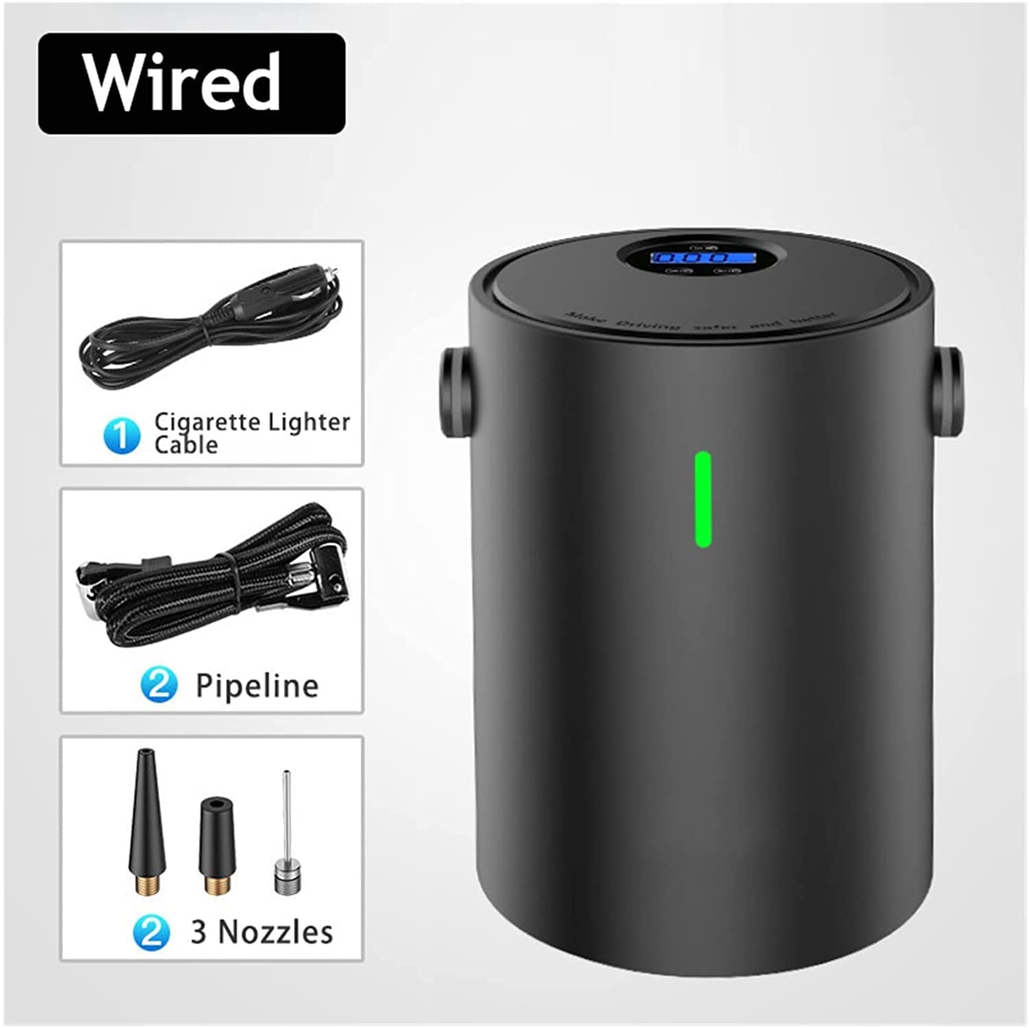 Gonfiatore per pneumatici per auto digitale Compressore d'aria per auto intelligente Pompa gonfiabile per pneumatici 12V Gonfiatore per pneumatici automatico portatile Ricaricabile per pneum