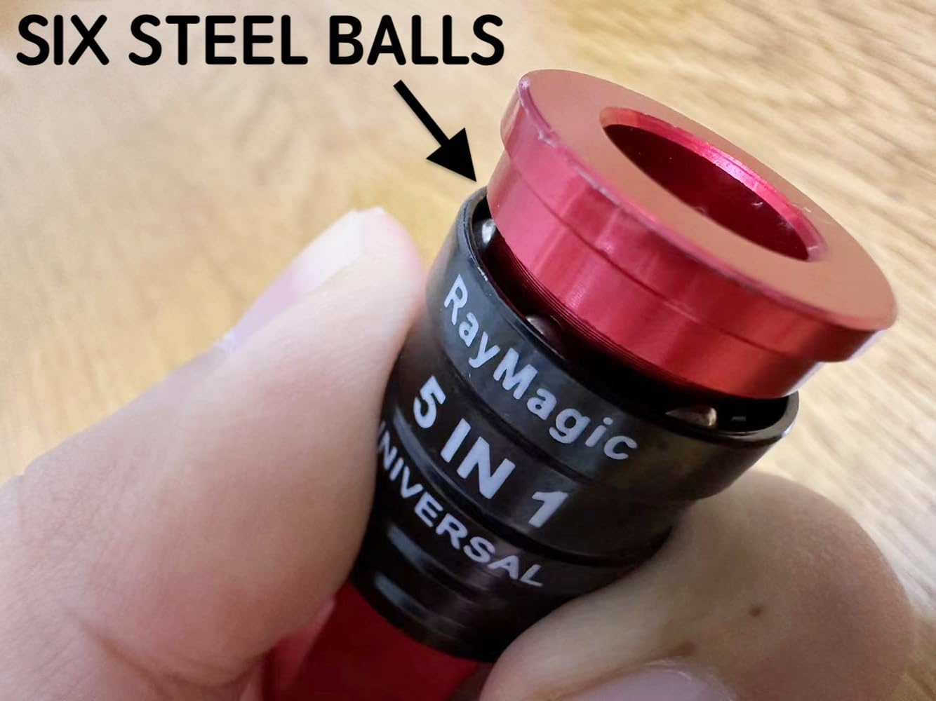 RayMagic 5IN1 Universal Quick Industrial Air Coupler, Air Hose Fittings, 1/4" Female NPT, Quick Connect Air Compressor Accessories, Air Compressor Fittings, 5-PCS RED