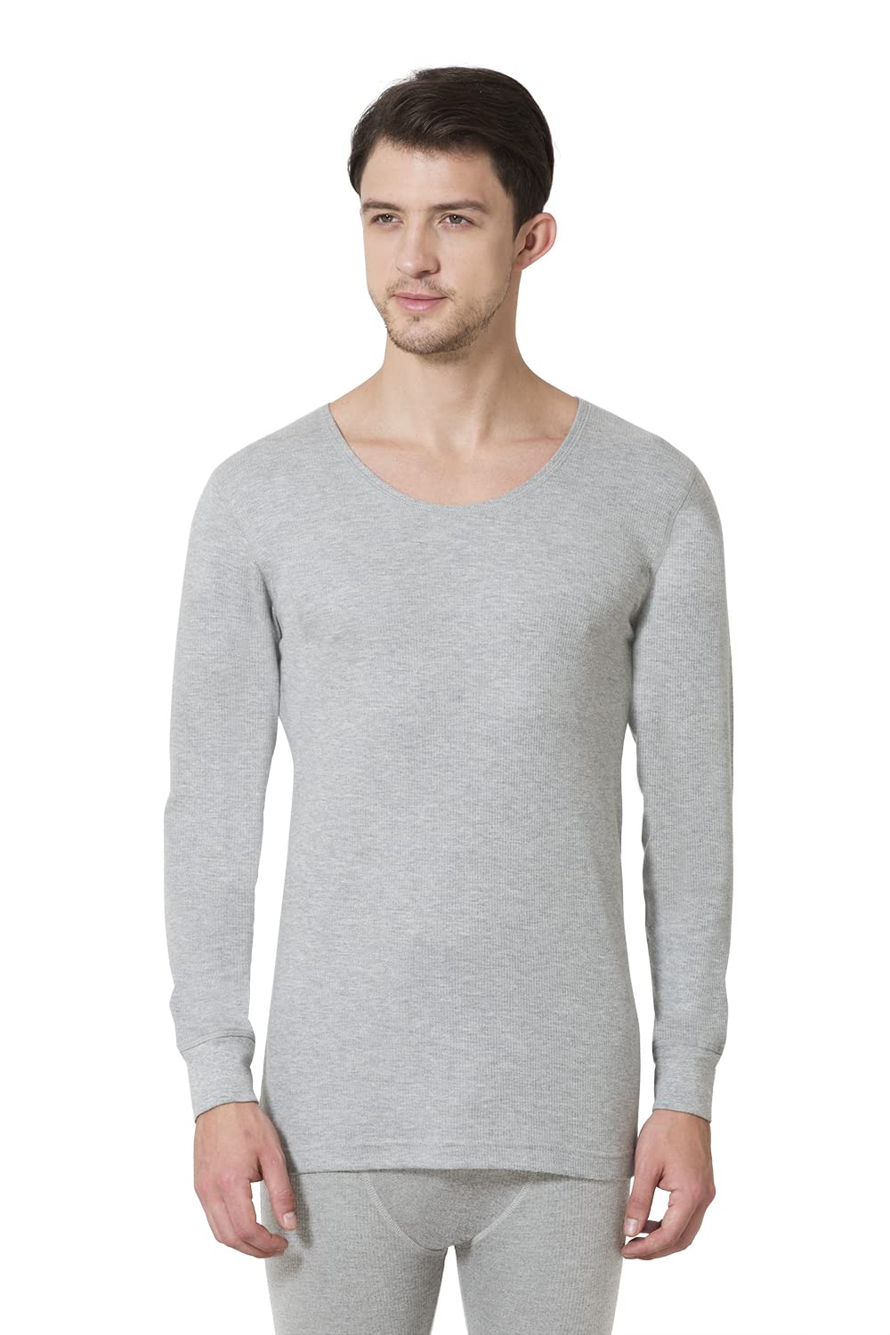Men Thermal Regular Fit Top - Cotton Viscose Blend - Warmtech, Anti Bacterial, Full Sleeve, Label Free-image-46