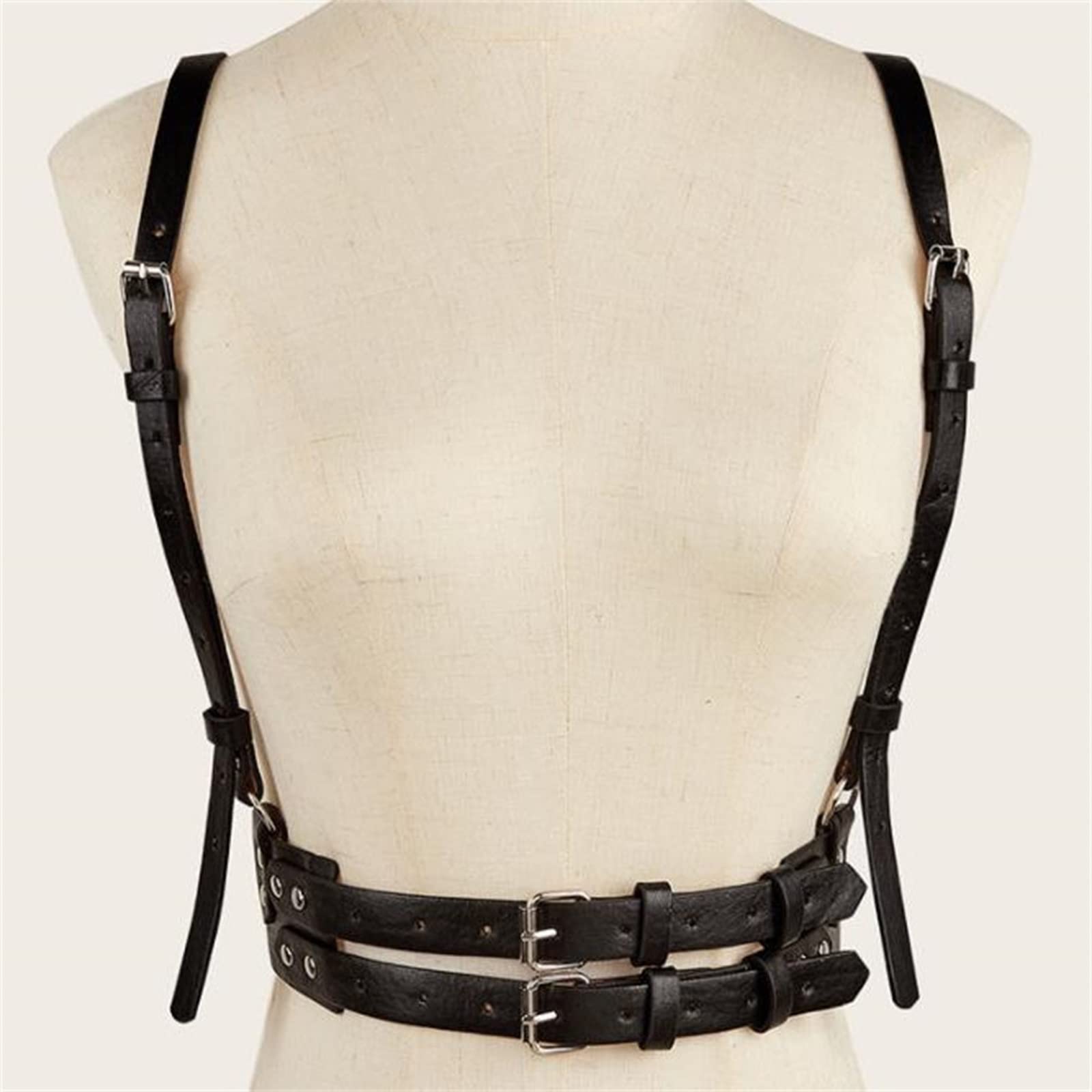 Amazon.co.jp: 女性の胸のハーネス パンクスタイルの女性のための路上