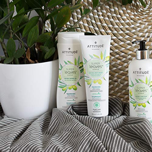 Attitude Nourishing Body Wash, For Dry & Sensitive Skin, Ewg Verified, Hypoallergenic, Vegan, Cruelty Free, Olive Leaves, 16 Fl Oz (11293) #TOP2