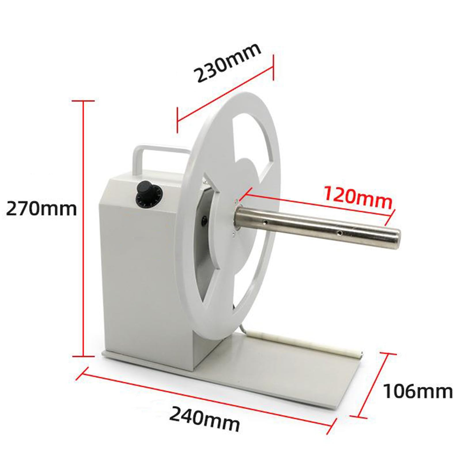 Automatyczna nawijarka etykiet, dwukierunkowa maszyna do nawijania etykiet, szerokość 4,7 cala/120 mm, uchwyt rdzenia 1/1,5/3 cala, regulowana prędkość, do użytku domowego i biurowego