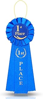 Award Ribbons, 1st Place Ribbons, Blue First Prize Ribbon, Winner Victory Ribbon, Honorable Recognition Award for Medal Classroom Competitions Sports Events Talent Show