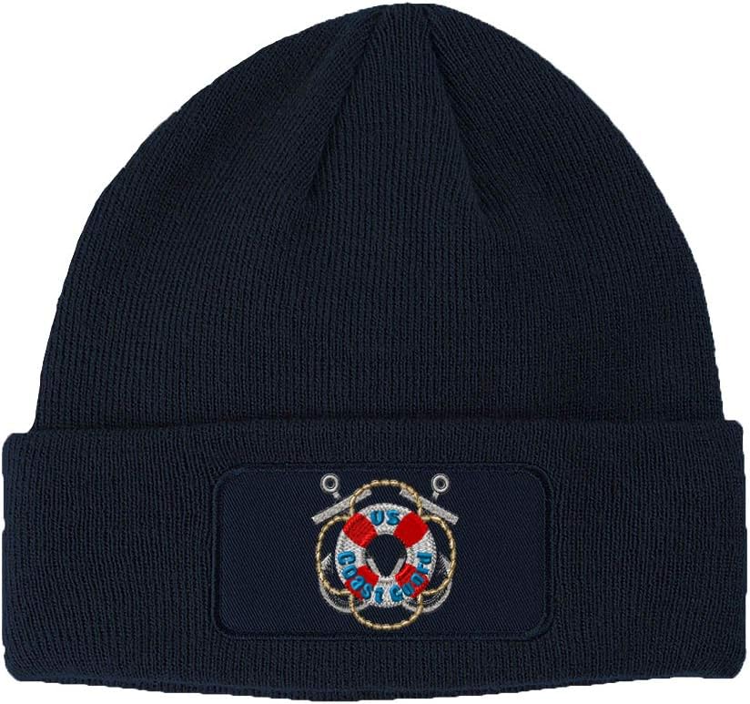 Patch Beanie U.S. Coast Guard Embroidery Skull Cap Hats for Men & Women