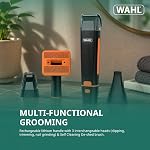Wahl Canada Groom & Vac Pet Grooming Kit – Cordless Lithium Clipper, Trimmer & Nail Grinder with Vacuum Hose for Mess‑Free Grooming, USB‑C Rechargeable – Model 58496