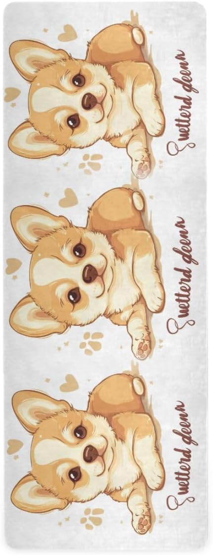 ALAZA Cute Funny Dog Puppy Lettering Quote Sweet Dreams Yoga Mat Non Slip Fitness Exercise Mat, Workout Mat for Yoga, Pilates and Floor Exercises