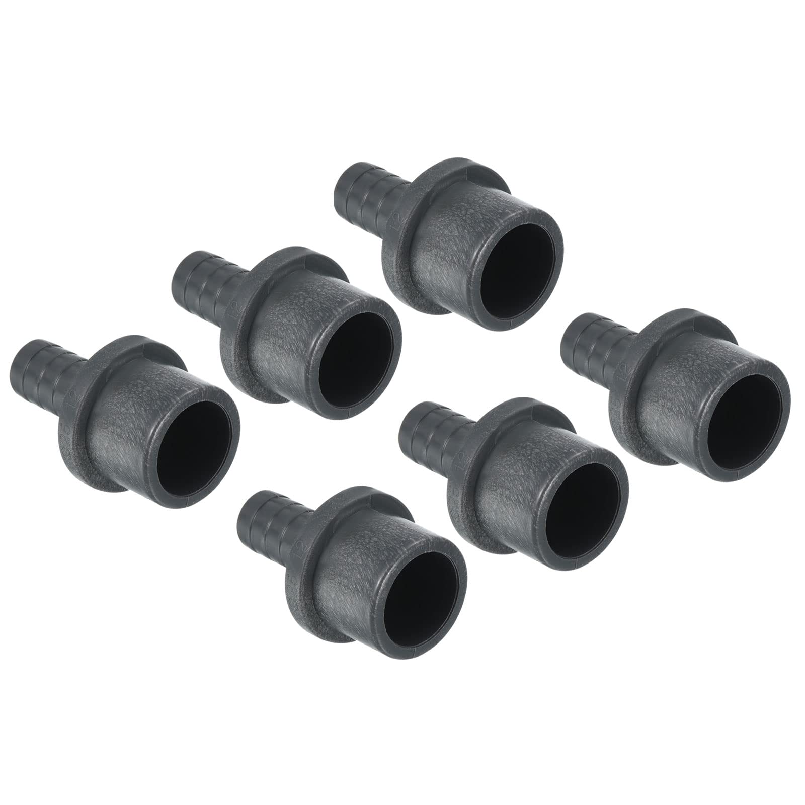 PATIKIL UPVC Reductor Tubo Montaje 32mm OD 25mm Púas, 2 Paquetes Rectos Acoplamientos Adaptador Conector, Gris — view 25