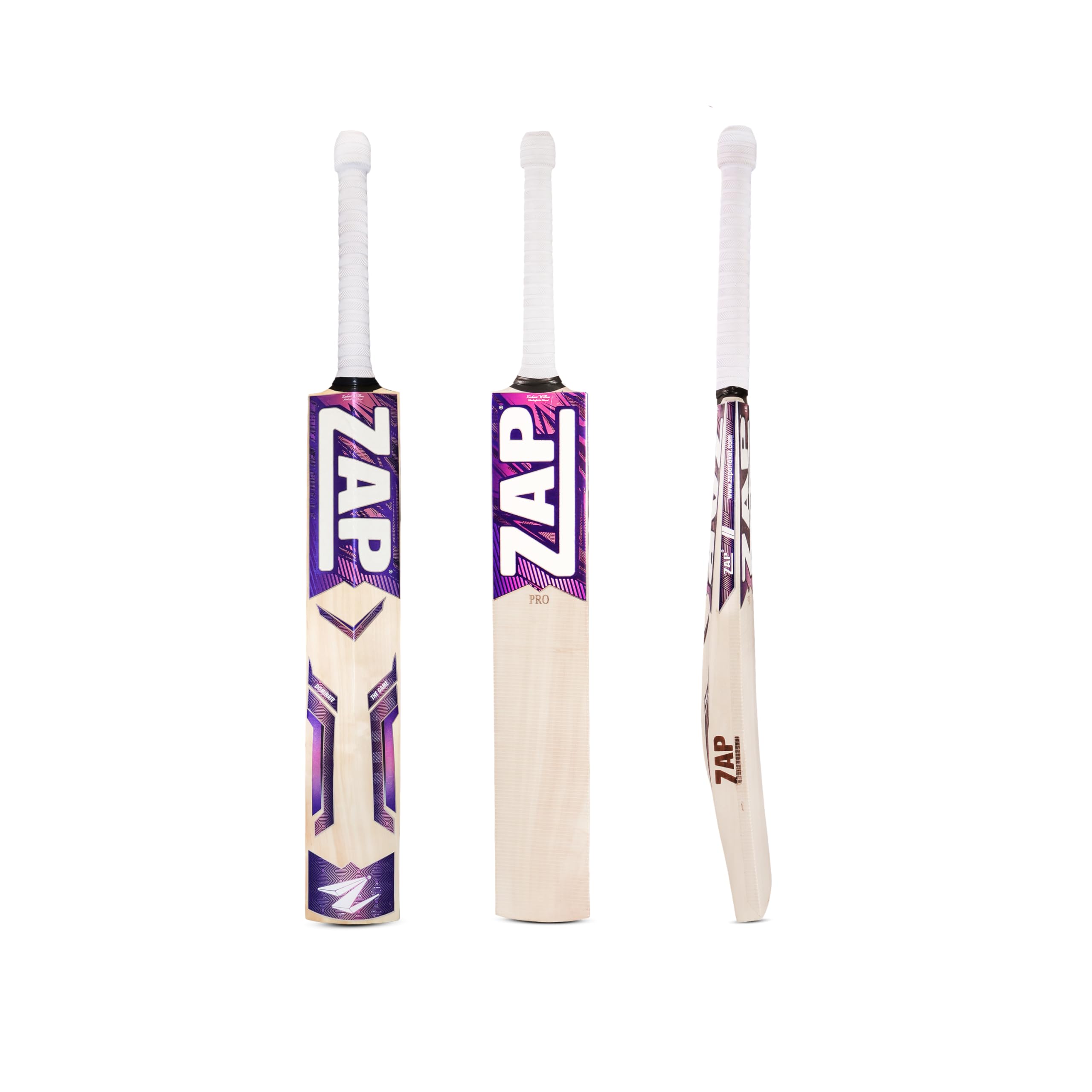 ZAP Pro Kashmir Willow Cricket Bat: Top-Grade Leather Bat (Size-H | 32.75 in) | for Age 12-14 Years & Above | Batsman Height (5' 6" - 5' 9")-picture-24