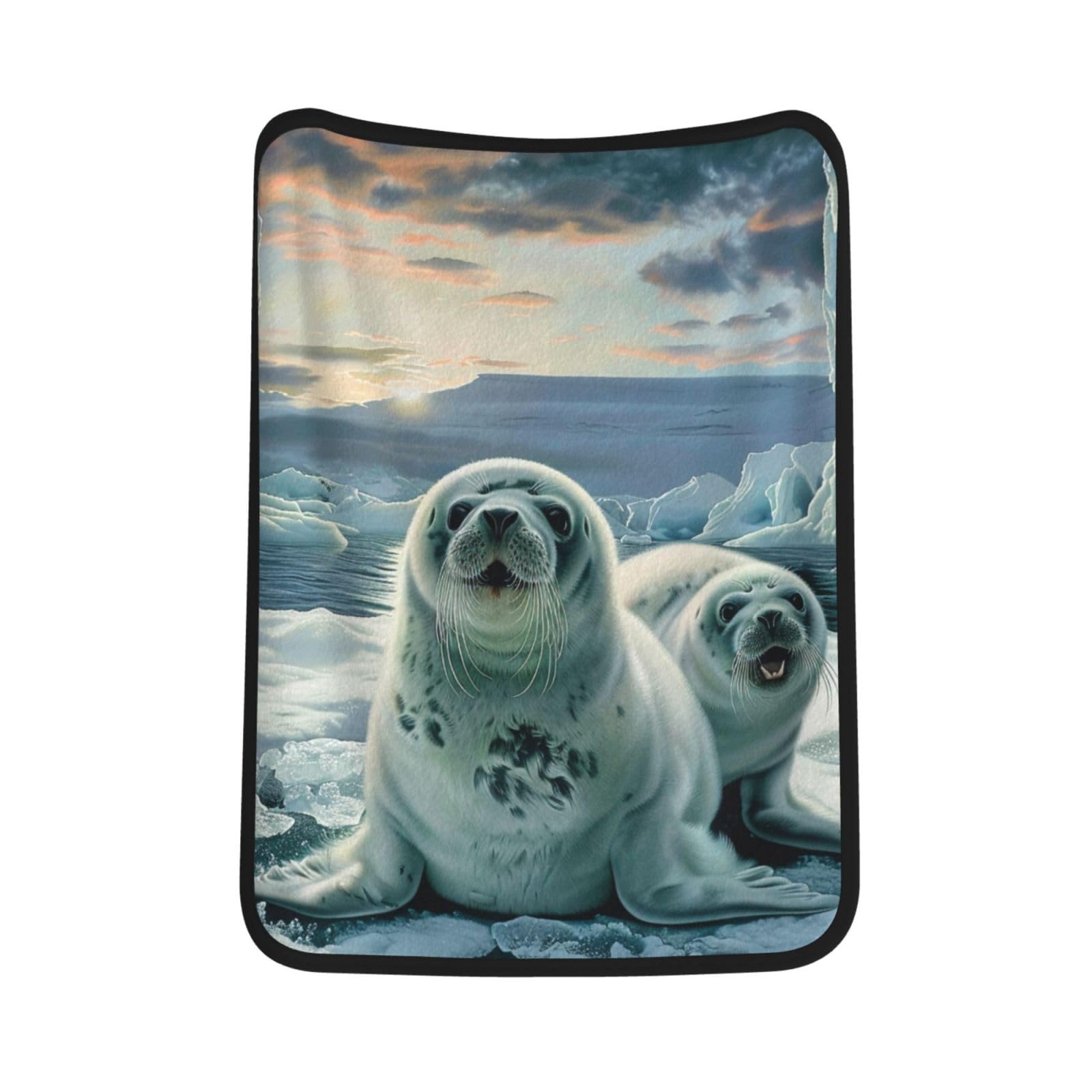 Couverture phoque en flanelle douce de qualité supérieure pour intérieur