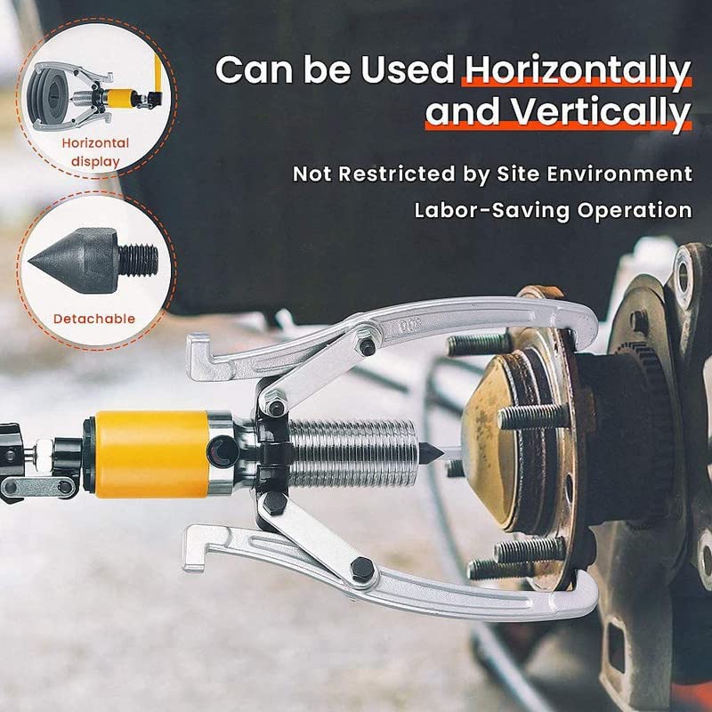 Image of Inditrust 5 Ton Hydraulic Puller Automotive Tool Wheel Bearing Pulling Separator Kit Bearing Hub Puller Garage Tooling Bearing pullers Lever Tool