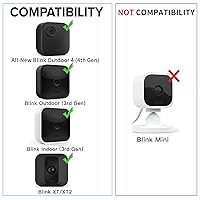 Vista 2 de Adaptador de corriente de 25 pies para Blink Outdoor 4 (4ª generación) y (3ª generación) y Blink XT2/XT, cable de extensión plano resistente a