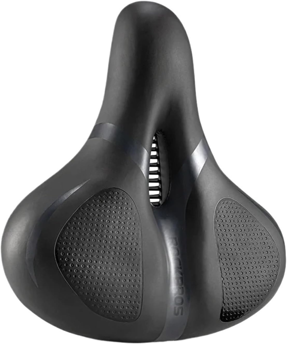 自転車サドル 通気性 ショックシート PUレザー表面クッション 丸みを帯びた中空サイクリングシート 快適 MTB バイクサドル