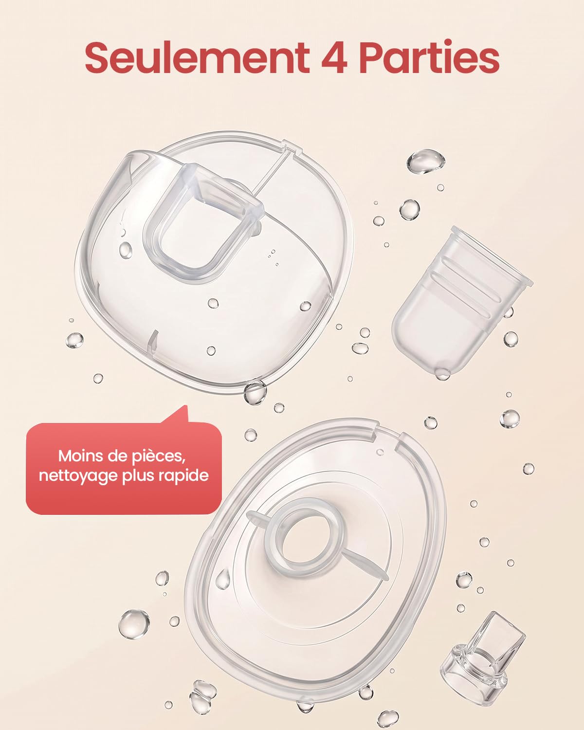 NCVI Tire-Lait Électrique Mains Libres pour Mères allaitantes, Vert, 2Pcs | 4 Modes 9 Niveaux, Faible Bruit, Sans BPA, Anti-reflux